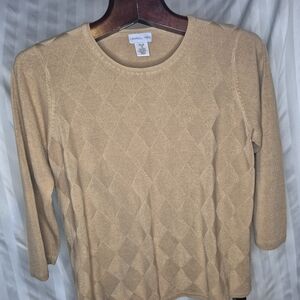 💥2/$10💥Carroll Reed Tan Sweater Size 1x